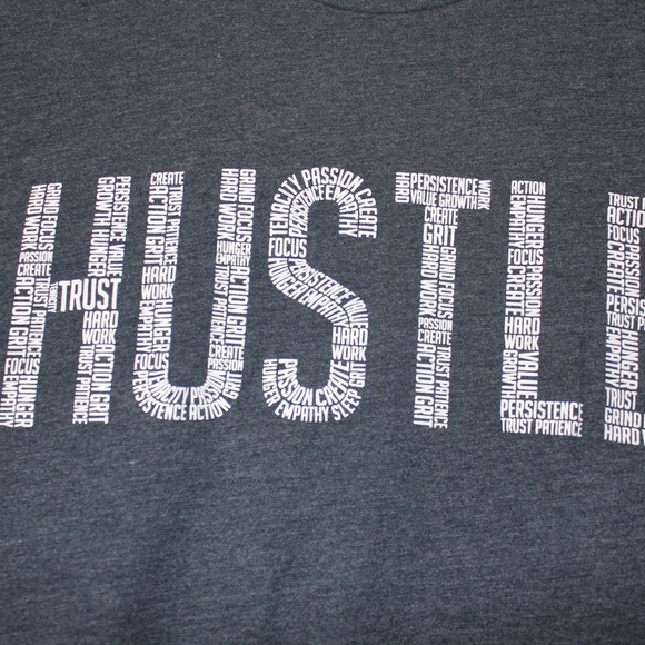 Livesore, Medium HUSTLE t-shirt, Dark Blue - Picture 2 of 6